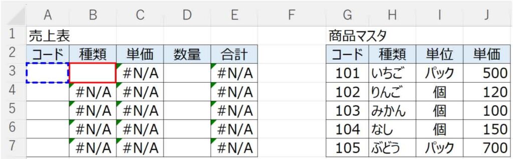 IFERROR関数例