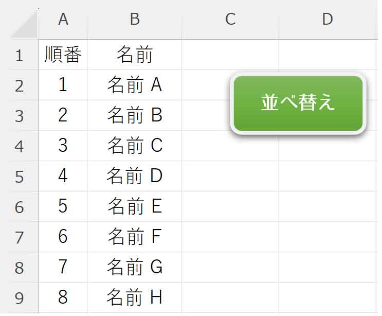 セルを非表示にして完成