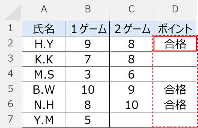 IF関数とAND関数の組み合わせ