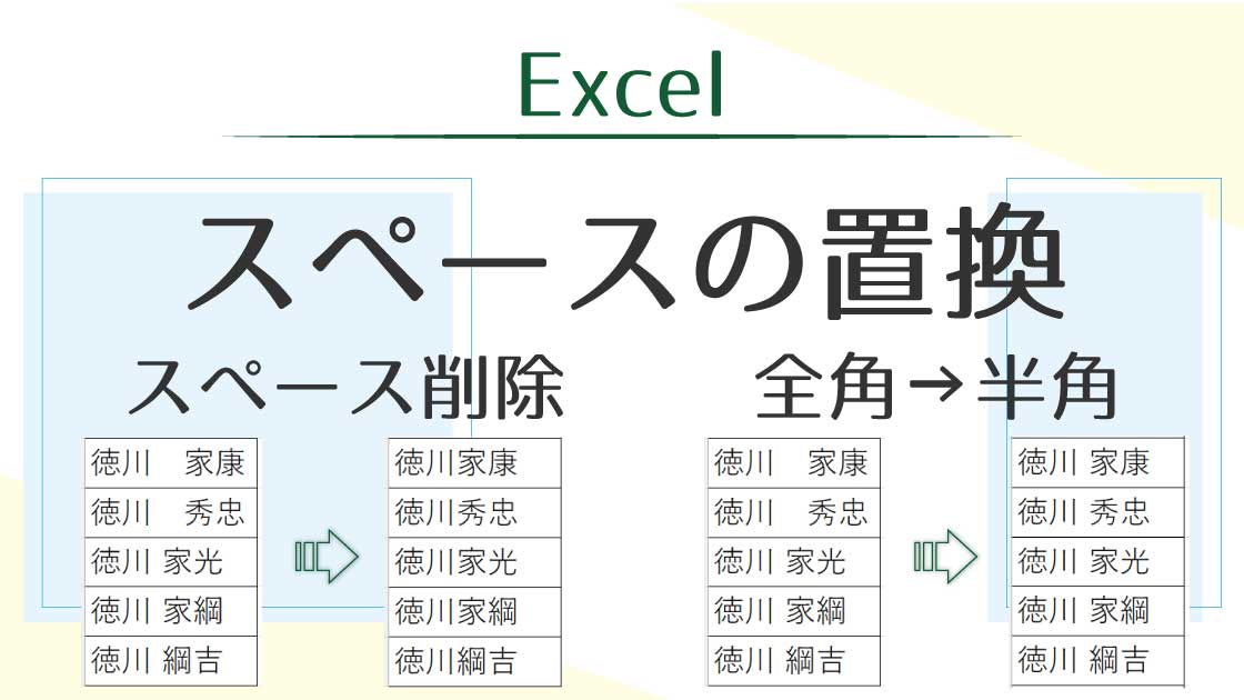 サムネ_スペースの置換削除と全角から半角へ