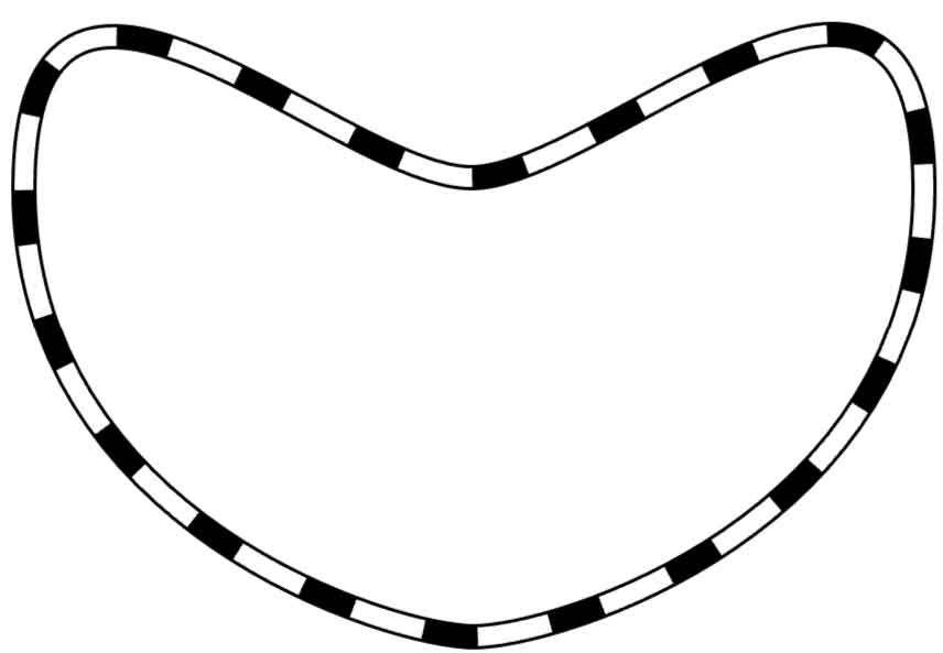ハート型にした線路