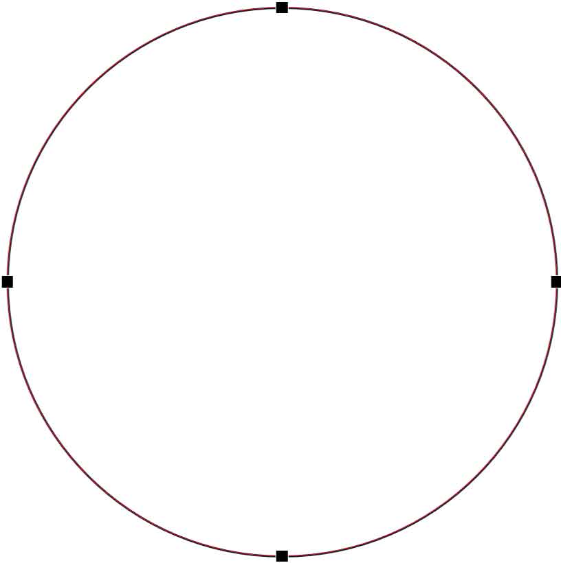 円に頂点が表示された図