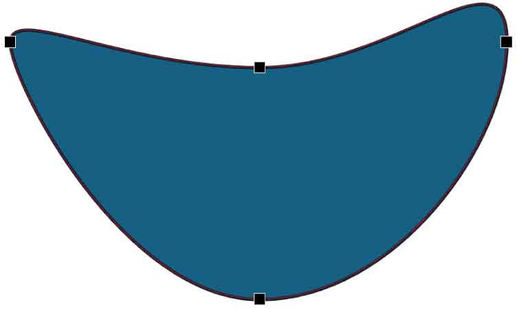 楕円の頂点を移動した図